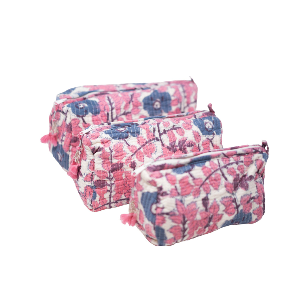 Cosmetic pouches 3 piece